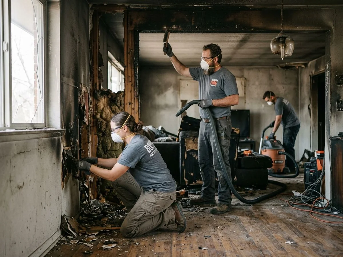 Boulder Fire Restoration Pros crew on a project
