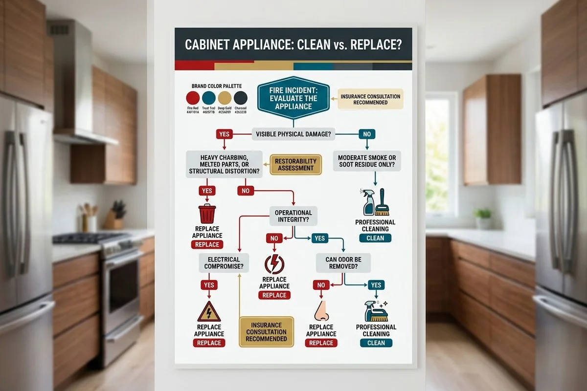 Decision chart: clean vs replace