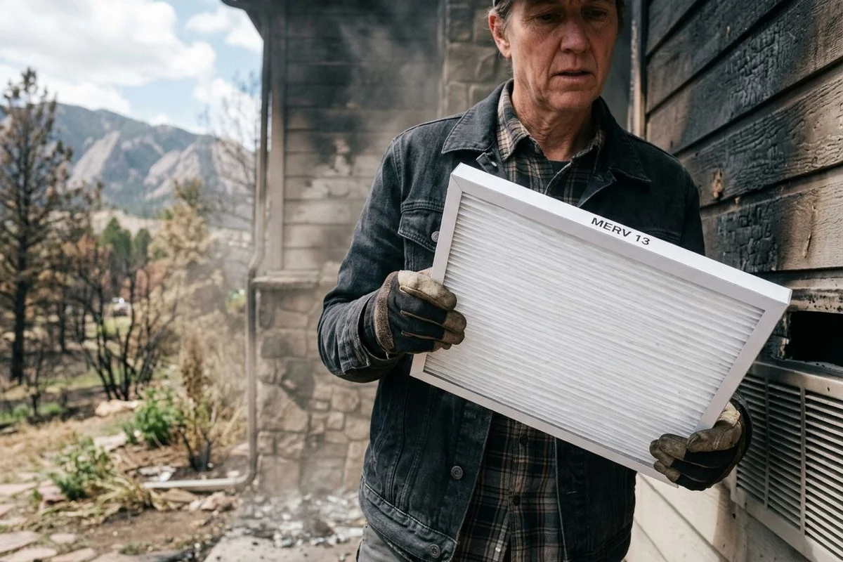 MERV 13 HVAC filter ready for wildfire season