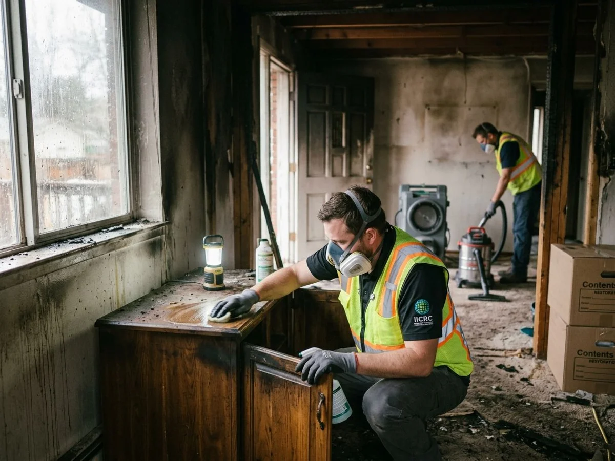IICRC-certified crew at work inside a Boulder home