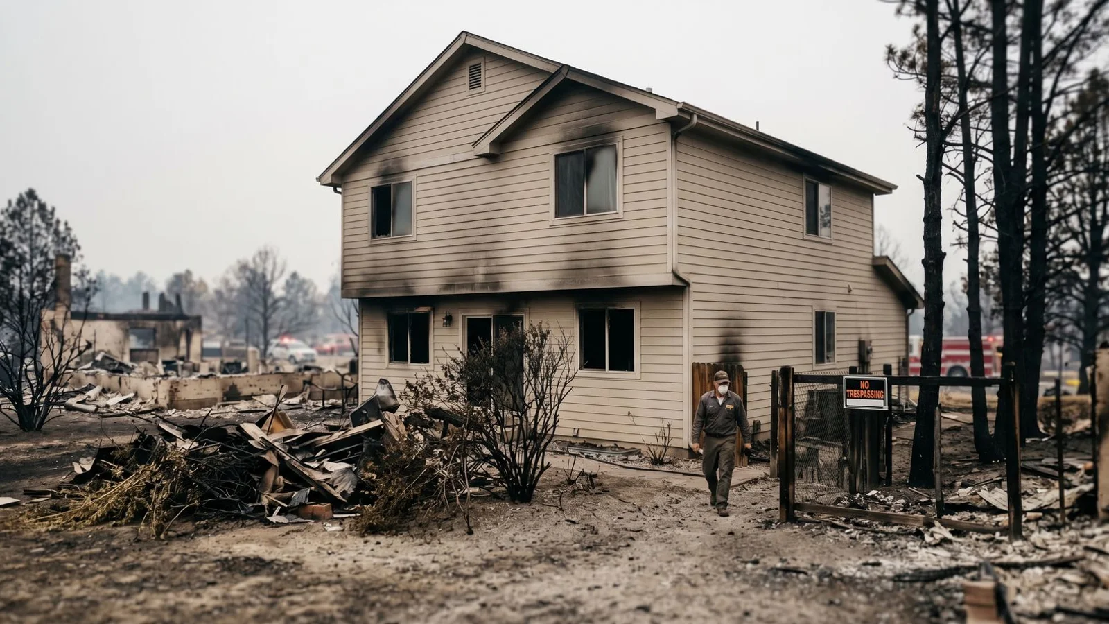 Standing Boulder County home with smoke residue near the Marshall Fire burn zone
