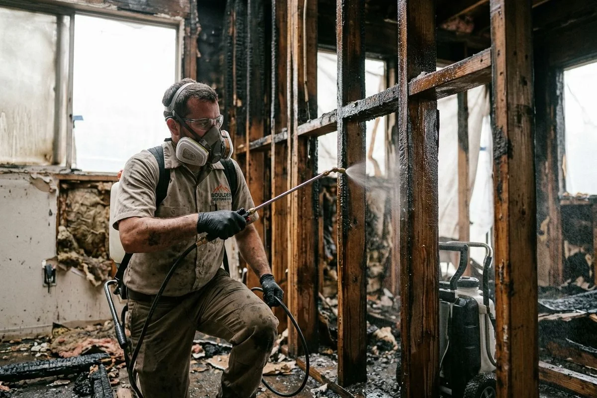 Antimicrobial treatment on wet framing
